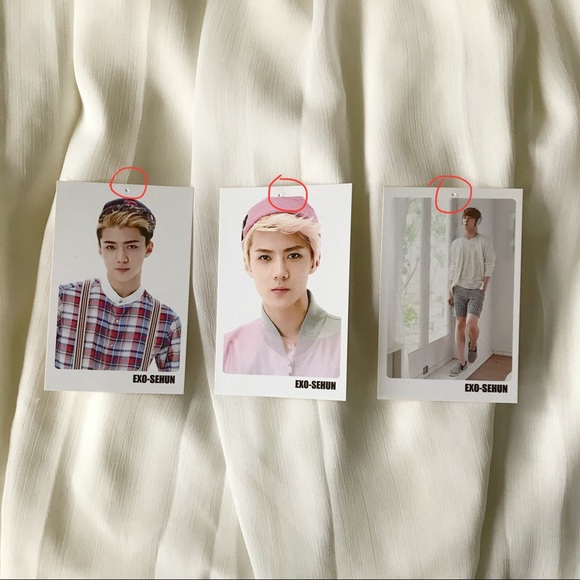 KPop EXO Sehun Photo Cards and Button Pins - Picture 4 of 8